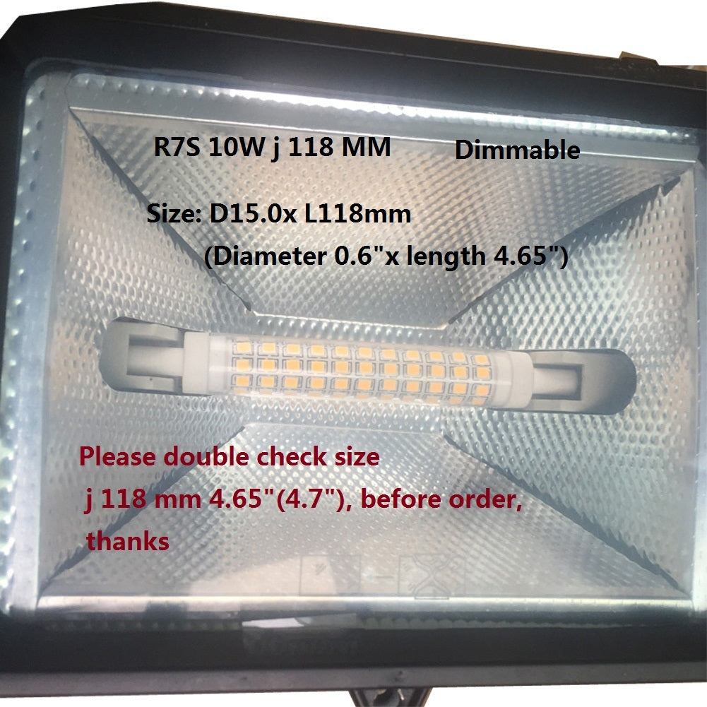 levend puur Categorie QLEE R7S LED 10W Dimmable Bulb Light 118mm 4.7" Floodlight Spotlight W –  qleestore