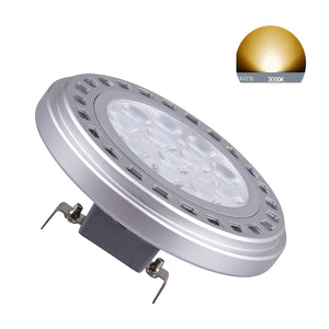 QLEE Led AR111 Reflector Spot Tract light Bulb 15W G53 Base 30°Beam View Angle Warm White Light 3000k SMD 15LEDs DC12V Voltage SpotLight 1200Lm Halogen Bulb Replacement 75w -120w