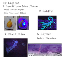 Load image into Gallery viewer, QLEE Led 3 In 1 Uv Flashlight Blacklight 365nm Ultraviolet Lights gem Jade Jewelry Inspection Lights Current Authenticate Flash Light Dog Urine And Stains Detector Torch with 18650 battery