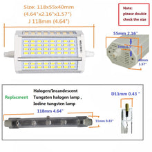 Load image into Gallery viewer, WELESHEI R7s Led Bulb 118mm Dimmable Bulb 30w Warm Light 3000k 3000lm Led Flooding light Replacement For J Type Double Ended T3 120v 300w 118mm Halogen Light Bulb