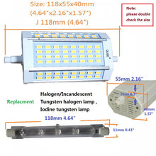 Load image into Gallery viewer, QLEE R7S LED J118 118mm Dimmable Bulb 30W DayLight 6000k AC 120V 3000LM Double Ended J LED Floodlight For R7S 200W 300w 400w Halogen Replacement