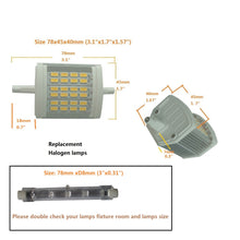 Load image into Gallery viewer, QLEE R7S LED Bulb 78mm Dimmable 10W Warm Light 3000k AC 120V 230v 1000LM Double Ended J LED Floodlight For 100W Halogen Replacement Lamp